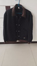 轩森图春秋季男士轻熟风夹克外套男款宽松大码拼接撞色上衣胖子显瘦搭配 jk505黑色夹克 3XL (185) 建议180-200斤 实拍图