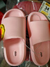 B.Duck小黄鸭童鞋儿童拖鞋男女童四季室内家居鞋浴室一字拖5916粉色34 实拍图
