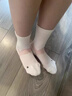 佰姿缘专业跑步运动袜女夏季薄款羽毛球袜跳绳骑行瑜伽夏天中筒袜春秋款 【2双】白色 均码 【36-40码】 实拍图