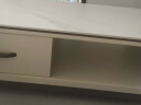 全友家居现代简约岩板茶几伸缩电视机柜子组合客厅抽屉式收纳储物家具 雅士白|岩板|茶几 实拍图