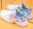 特步（XTEP）女鞋跑步鞋2025新款运动鞋女夏季休闲鞋子网面透气跑鞋 帆白/清透蓝/浅粉色-7552 37 实拍图