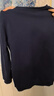 JEEP吉普卫衣男秋冬季宽松长袖T恤男士圆领潮流衣服男装 蓝色加绒 2XL 实拍图