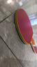 729乒乓球拍横拍单拍 金六星6星大师碳素球拍长柄双面反胶  实拍图