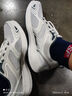 斯凯奇（Skechers）男鞋夏季2025新款软底网面鞋轻便透气跑步鞋减震休闲鞋运动鞋男 白色/海军蓝-WNV /建议拍大半码 44.5 实拍图