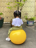 羊角球儿童感统训练蹦蹦球幼儿园宝宝健身跳跳球充气骑坐弹跳玩具 加厚45cm红色熊猫【材质/强承重 实拍图