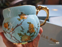 永丰源（auratic）夫人瓷西湖蓝水杯 情侣杯兰心/清心茶杯 国风高颜值礼盒包装 琴瑟对杯 实拍图