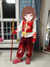淘乐童女童哪吒服装cosplay小哪吒儿童衣服套装表演出服唐装动漫 nv哪吒三件套（送眉心贴） 身高100cm 实拍图