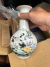 叶余大清乾隆粉彩松鹤迎春赏瓶仿古瓷器做旧中式软装摆件古董古玩收藏 主图款 实拍图