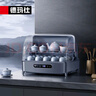 德玛仕（DEMASHI）办公室用台式迷你商务功夫茶具茶杯消毒柜小型家用桌面台面高温杯子消毒柜消毒碗柜办公室消毒柜 掀盖式丨33L层架可调丨约24个杯 实拍图