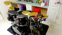 Asanasi 架子鼓 儿童成人初学者架子鼓五鼓四镲三镲二镲升级版架子鼓 【专业版】黑色五鼓四镲+赠品 实拍图
