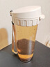 特百惠（Tupperware） 茶韵随手杯男女学生办公运动大容量带滤隔茶杯夏季塑料水杯子 奶茶棕500ml1个 实拍图