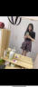 蒙斯朗瑞半身裙女夏季高腰短裙小个子显瘦碎花蛋糕裙a字百褶裙甜美学院风 黑色 XL (建议126-140斤) 实拍图