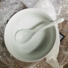 富玉景德镇陶瓷碗中式高档餐具纯素玲珑盘子家用菜盘散件送礼礼物 玉牡丹 饭匙 实拍图