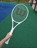 威尔胜（Wilson）费德勒初学进阶碳素一体网球拍减震男女士单人训练专业网球拍套装 #京仓直发【马卡绿 】赠初学套餐 实拍图