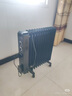 美的（Midea）取暖器 电热油汀 电暖器 电暖气片 暖风机家用 2200W功率大面积加湿烘衣13片节能省电 【小黑升级款】22NA 实拍图