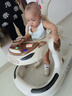 HERO THRIVE婴儿学步车防o型腿宝宝助步车多功能防侧翻儿童学走路可折叠手推 咖色顶配版-餐盘/音乐/脚垫/推把 实拍图
