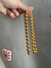 瑞福源黄金圆珠项链999足金包足银光珠佛珠时尚百搭男女同款节日送礼物 圆珠项链 包金5克总重约85克【10MM】 实拍图