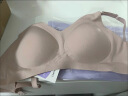 婧麒（JOYNCLEON）哺乳文胸孕妇内衣怀孕期哺乳薄款喂奶文胸产后前开扣无钢圈托聚拢 肤色3128【薄款透气聚拢】 75C 实拍图