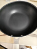 三禾微纳无涂层不粘炒锅不锈钢炒菜锅无油烟含钛锅具30cm雾月白配钢铲 实拍图