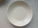 奶油风陶瓷盘子菜盘家用菜碟子餐盘高级感轻奢餐具碗碟套装釉下彩 奶绿色8英寸圆盘4个装 实拍图