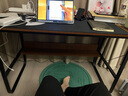 悦美妙 电脑桌台式家用办公书桌简约现代带书架宿舍写字桌子 拉丝黑橡木色120*60 实拍图