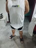 维动（VEIDOORN）背心超越投篮服T恤男美式夏季透气篮球训练运动跑步无袖圆领坎肩V 冰川白 3XL 实拍图