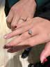 DRIG钻戒指情侣对戒婚戒一对男女银莫桑钻石求婚结婚情人节礼物女朋友 代写贺卡联系客服 实拍图
