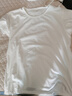 纯色棉感短袖T恤男情侣T恤男女文化衫净面作画光板衣服上衣 2件装（黑+白） 2XL 实拍图