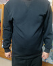 真维斯（Jeanswest）重磅圆领三角卫衣男女生春秋2024款宽松中性风米咖色打底衫外套男 黑(ZS纯色) XL 实拍图