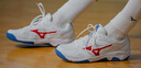美津浓（MIZUNO）CYCLONE SPEED CN排球鞋综合室内外训练鞋男女款羽毛球鞋乒乓球鞋 白红蓝 V1GA218125 36.5 =230mm 实拍图