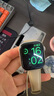 炫戴适用苹果手表S10/S9表带s11真皮apple iWatchs8/7/6/5蝴蝶扣se3商务ultra3高级男女运动皮质荔枝纹 荔枝纹蝴蝶扣皮带-杏色 适用：44/45/49/46mm表盘 实拍图