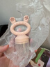 哈咔（haakaa）婴儿咬咬乐玩果蔬乐吃水果神器宝宝奶嘴辅食器咬咬袋研磨器 藕粉色 1个装 实拍图