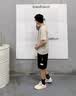 工装短裤男士夏季新款宽松大码初中生青少年夏天冰丝休闲五分裤子 风度K21黑色 M 【80-100斤】 实拍图