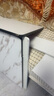 人文成家茶几客厅家用小户型简约钢化玻璃2025新款轻奢高级感简易沙发边几 【白大理石纹色】140cm一门一抽 实拍图