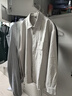 名创优品（MINISO）长袖衬衫男2025新款冰丝薄款衬衣春季宽松痞帅潮流上衣 军绿 L 实拍图