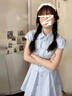 诗丹蕊小个子蓝色条纹衬衫连衣裙子女夏季2025新款韩系穿搭气质收腰短裙 条纹蓝 均码 【可备注码数】 实拍图