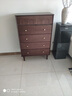 柏梦可实木斗柜中古风卧室收纳柜五斗柜小户型客厅靠墙储物抽屉床尾边柜 全实木三斗-80*40*80.7cm-胡桃色 实拍图