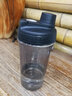 乐扣乐扣（LOCK&LOCK）塑料水杯摇摇杯健身男士蛋白粉随手杯学生便携运动大容量柠檬杯子 【内置搅拌网格】暗黑色 880ml 实拍图