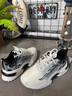 森馬运动鞋男秋季潮流设计感防滑防臭跑步鞋男士百搭内增高休闲老爹鞋 白兰 44 (270mm) 实拍图