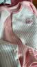 贝瑞加（Babyprints）婴儿连体衣秋冬宝宝保暖衣服夹棉加厚柔软爬服偏开哈衣 粉兔73 实拍图