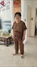 俞兆林（YUZHAOLIN）母亲节特体大码200斤胖mm短袖套装中老年时尚雪纺两件套妈妈夏装 蓝色 4XL 建议150-170斤 实拍图
