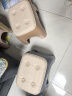 客厅沙发凳皮纹垫脚凳家用儿童小板凳浴室防滑凳玄关换鞋凳 香芋紫-大号 实拍图