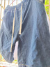 美式高街牛仔短裤男女款夏季牛仔五分裤松紧腰休闲宽松直筒短裤 121浅蓝 3XL 【建议140-155斤】 实拍图