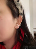 Lnieer999足银耳钉珍珠耳环女养耳洞螺丝防掉双头拧扣轻奢高级感银耳饰 【6mm】999足银珍珠耳钉 实拍图