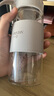臻厨聚水杯男士杯子玻璃杯高颜值茶杯女简约水杯泡茶杯防烫耐高温茶水杯 灰色-玻璃杯 450ml 实拍图