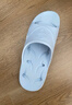 BAIHOU白猴浴室洗澡侧漏水防滑按摩情侣居家用凉拖鞋男士 浅蓝41-42 实拍图