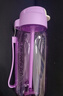 特百惠（Tupperware）乐C550ml男女学生鸭嘴吸管便携密封办公运动夏季塑料水杯子 雏菊紫550ml1个 实拍图