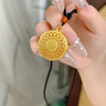 宝庆银楼黄金八宝罗盘吊坠足金黄金罗盘项链送女友男友生日礼物新年礼物 足金八宝罗盘 约3.23g【配绳子】 实拍图