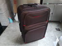 竹貂行李箱耐磨牛津布28英寸大容量男拉杆箱女万向轮旅行箱密码箱皮箱 咖啡色-耐磨牛津布 24英寸 【黄金尺寸，店长推荐】 实拍图