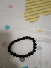 黑曜石手串男乌金黑水晶玛瑙手串珠手链男女盘珠好运元旦礼物 8mm 实拍图